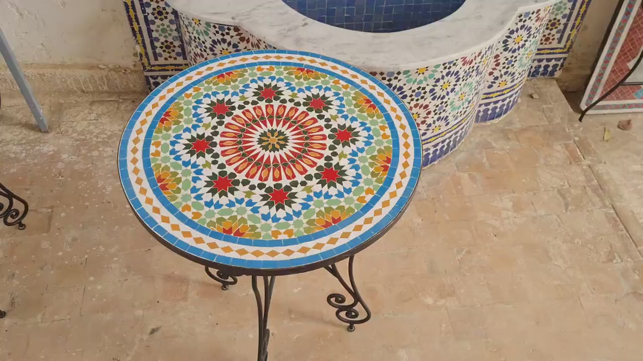 Zellige Table Outdoor Table Moroccan