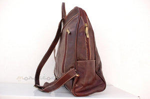 Leather backpack - GFM -giftsfrommorocco-morocco leather