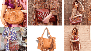 Handmade Leather Shoulder Bags, Kilim Purses and Totes