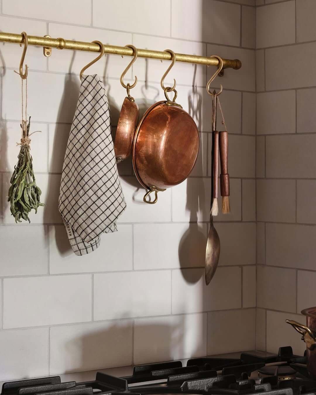 How to Style a Boho Kitchen with Artisan Brass Racks
