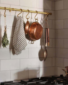 How to Style a Boho Kitchen with Artisan Brass Racks