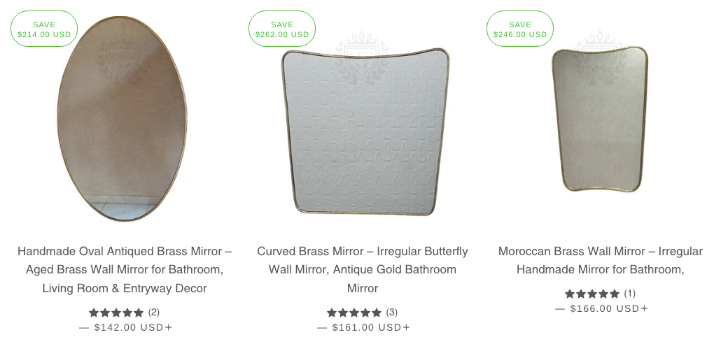 Top 7 Brass Mirrors – Handcrafted Moroccan Wall Decor
