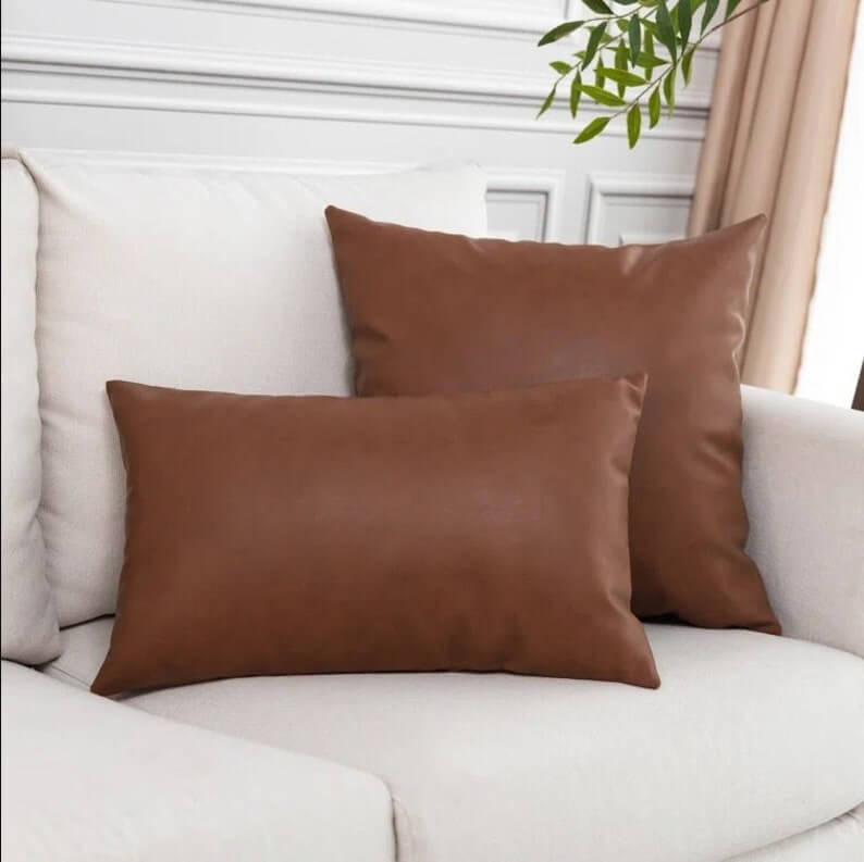 Add a Touch of Elegance with Melbourne Leather Co Genuine Leather Cushions