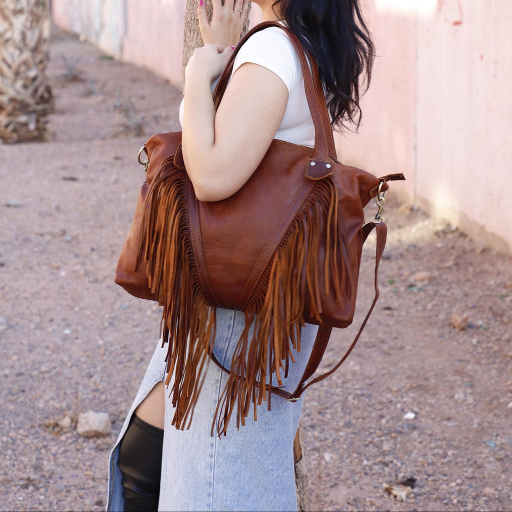 Festival Fringe Leather bag, Coachella western fringe bag, Boho cowgirl bag, Fringe tote bag, Fringe western bag, fringe boho crossbody bag