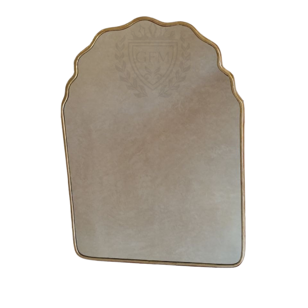 Brass Butterfly Mirror – Irregular Gold Wall Mirror, Handmade Bathroom & Vanity Deco