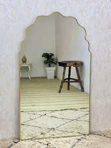 Brass Butterfly Mirror – Irregular Gold Wall Mirror, Handmade Bathroom & Vanity Deco