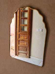 Brass Butterfly Mirror – Irregular Gold Wall Mirror, Handmade Bathroom & Vanity Deco
