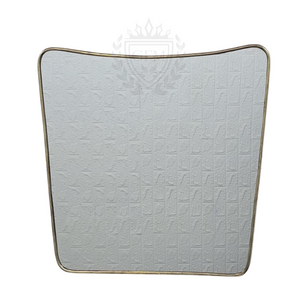 Curved Brass Mirror – Irregular Butterfly Wall Mirror, Antique Gold Bathroom Mirror