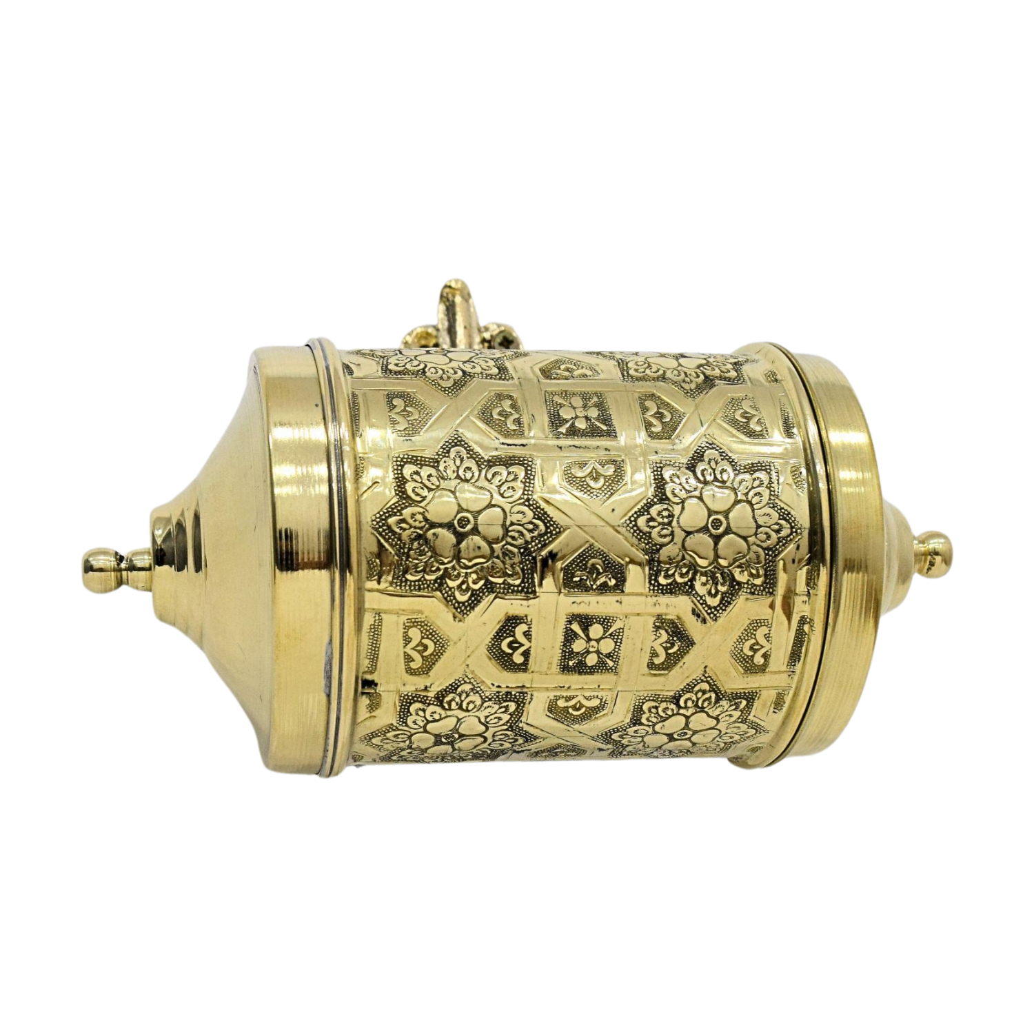 Vintage Victorian Brass Toilet Roll Holder – Handcrafted Engraved Brass Toilet Paper Holder