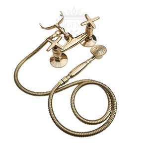 Brass Shower System With Combo Handheld – Solid Brass Exposed Shower