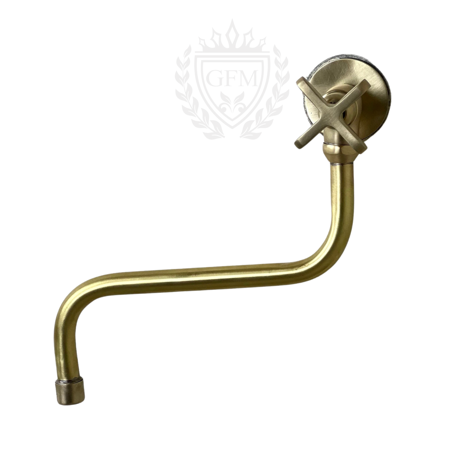 Unlacquered Brass Pot Filler Faucet – Single Handle Solid Brass Kitchen Faucet, Traditional Style for Kitchen Use