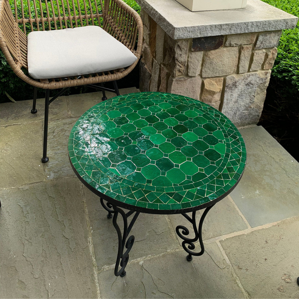 Moroccan mosaic table outdoor