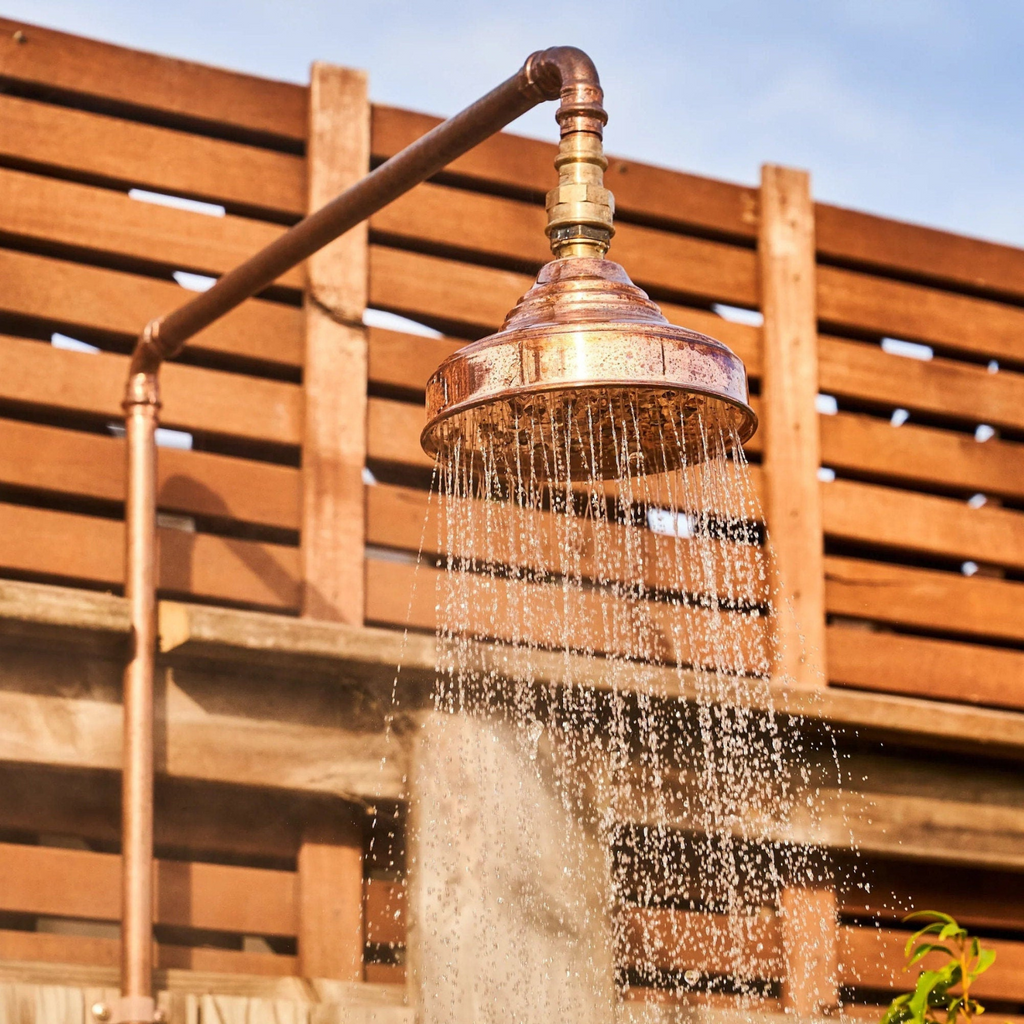 Handcrafted Copper Round Rain Shower Head - Luxury Spa Experience for Your Bathroom