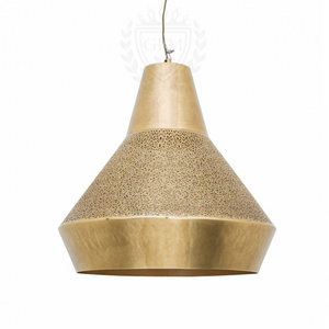 Hanging lamp in antique brass handmade with vitange style