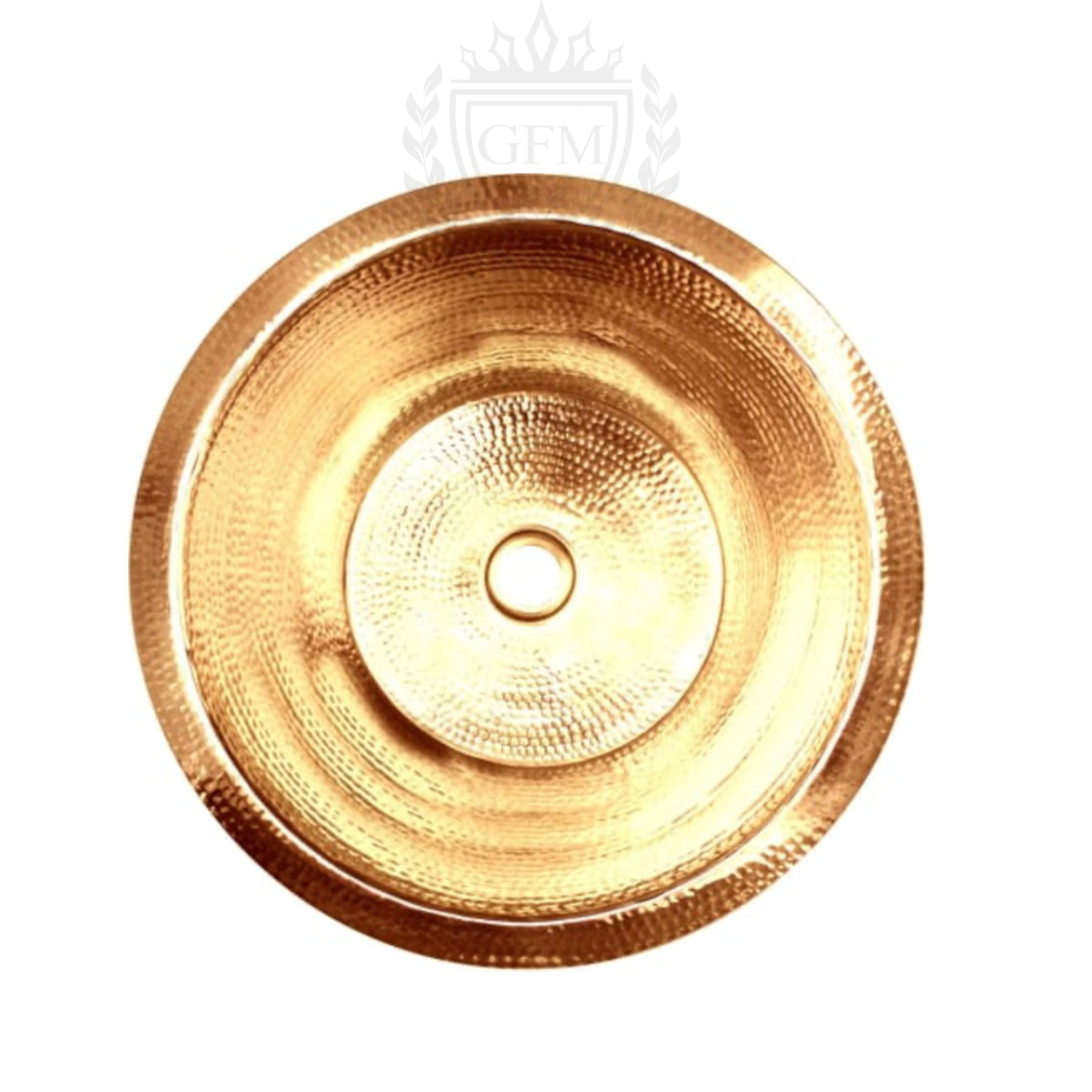 Brass Moroccan Sink - Handmade Hammered Gold & Silver - Vintage Style