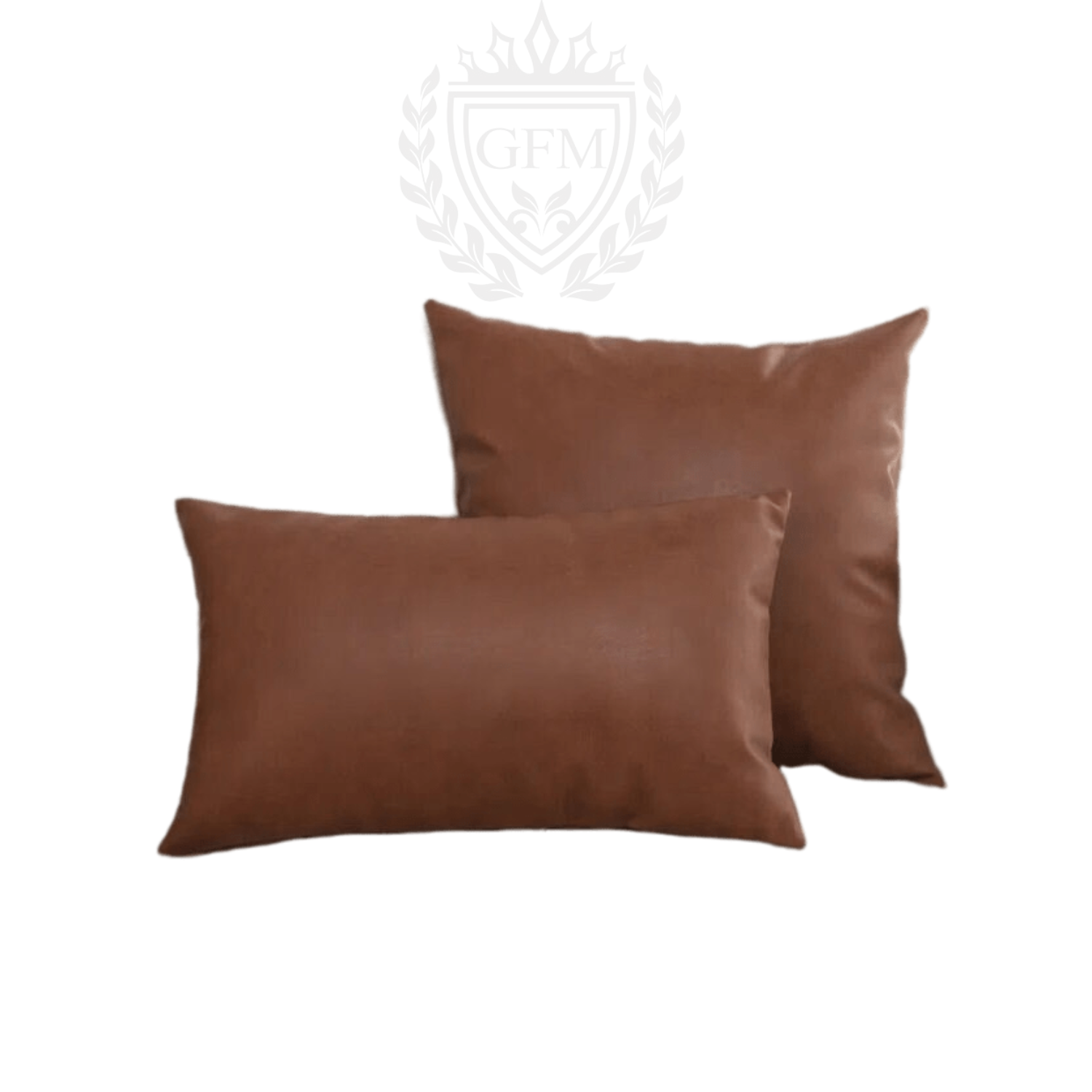 Melbourne Leather Co Genuine Leather Cushion Plain Square Soft,Living Deco