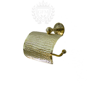 Handcrafted Toilet Paper Holder, Unlacquered Pure Brass Bathroom With Different Finishes
