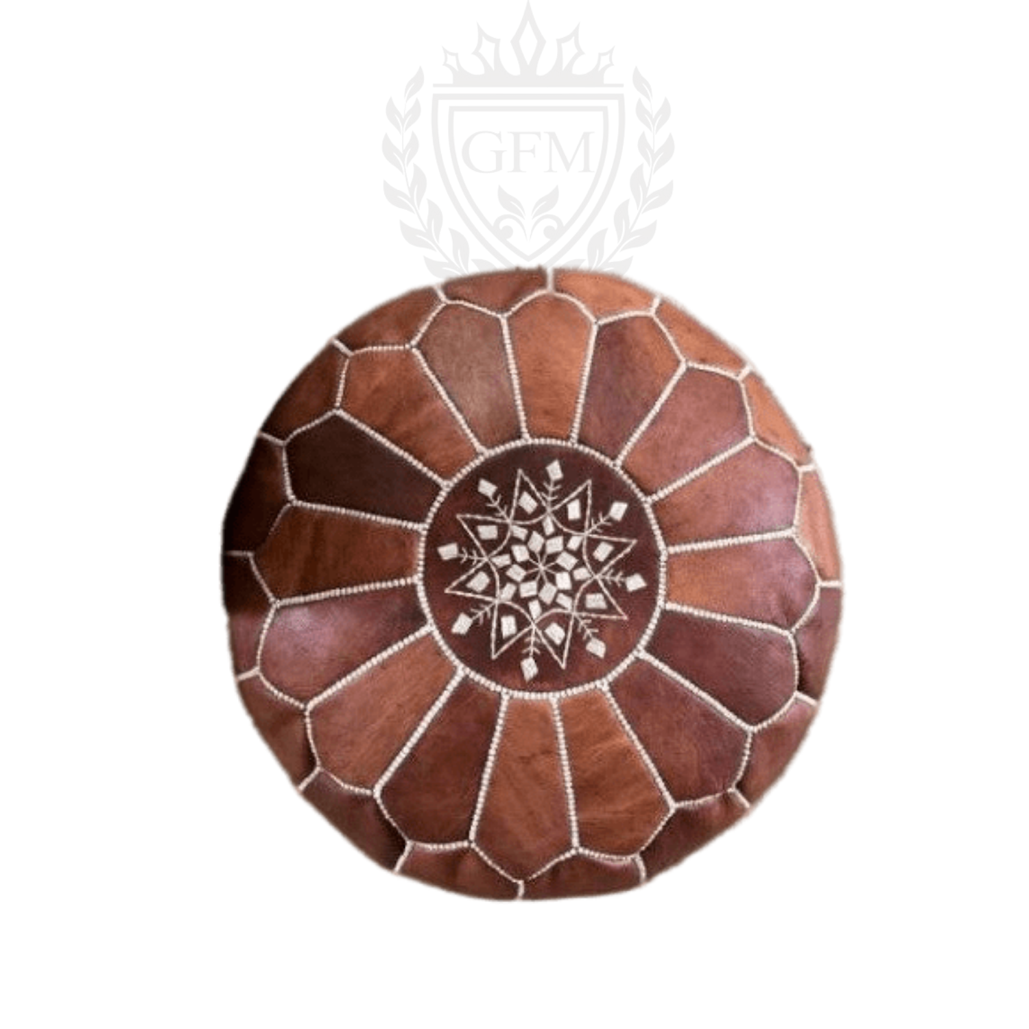 Pouf Moroccan leather pouf, Moroccan Ottoman pouf