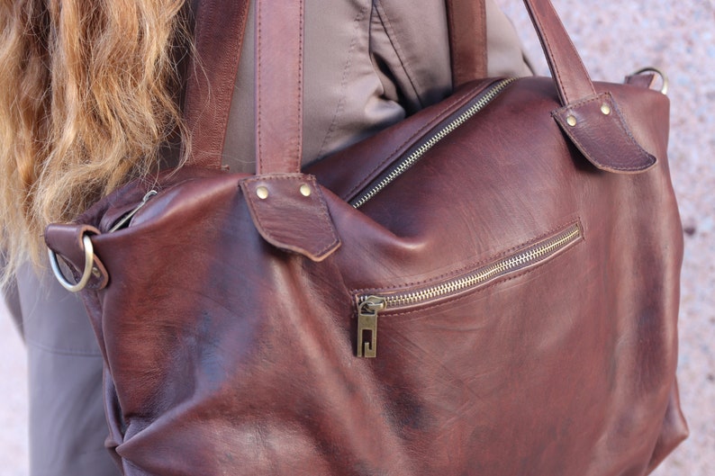 Fringed tote bag, Leather Fringe purse