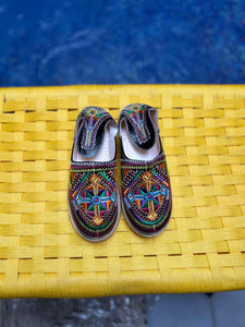 Handmade Berber Leather Shoes – Colorful Embroidered Motifs & All-Day Comfort