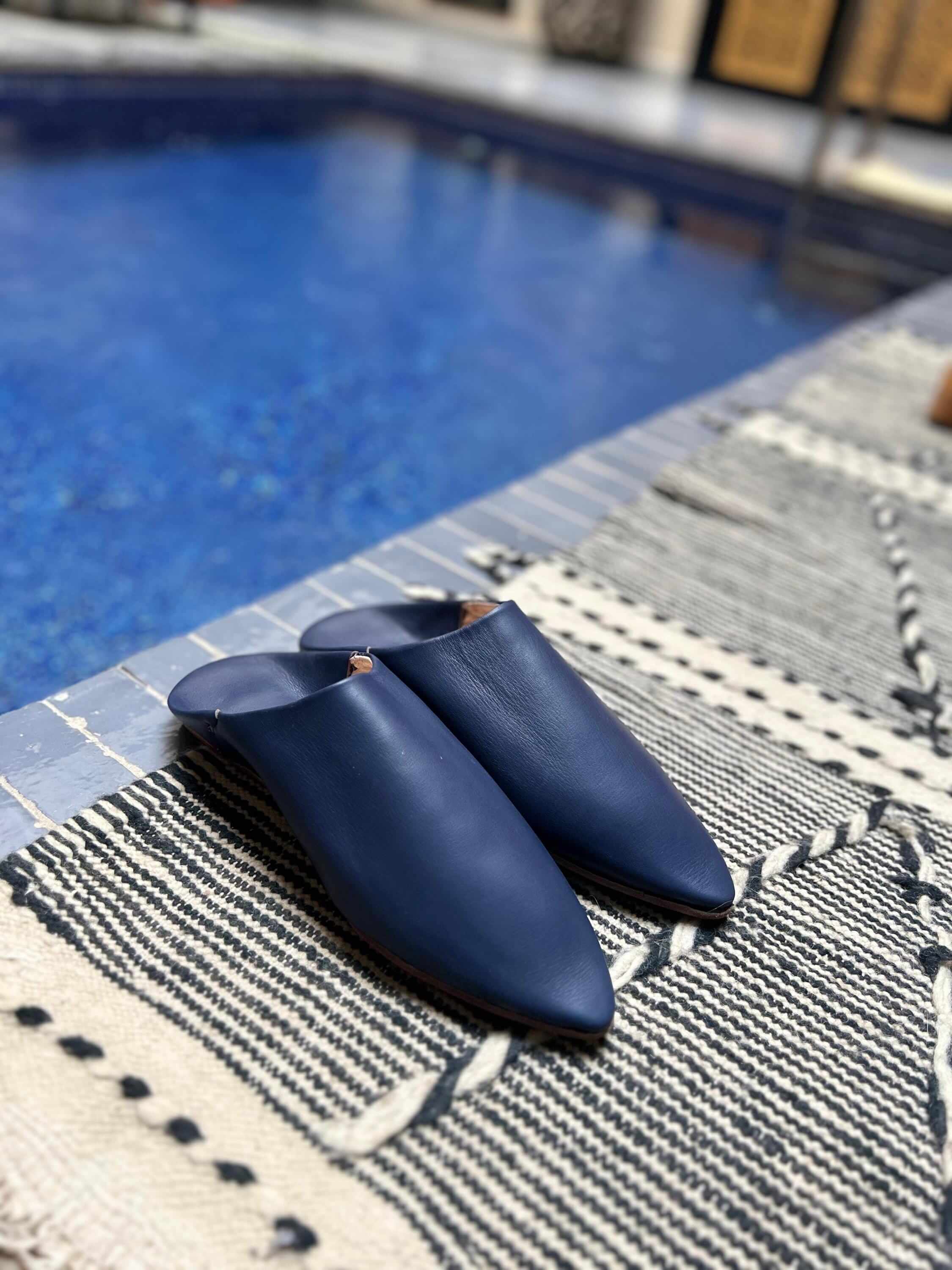 Handmade Moroccan Leather Babouche Slippers | All Colors Available
