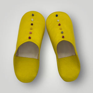 Handmade Moroccan Leather Slippers for Women with Pompon – All Sizes & Colors | Ideal Gift