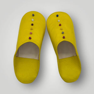 Handmade Moroccan Leather Slippers for Women with Pompon – All Sizes & Colors | Ideal Gift