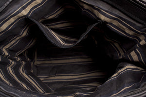 Leather Black fringe shoulder bag