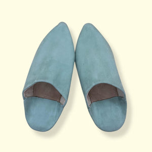Handmade Moroccan Pointed Suede Babouche Slippers