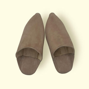 Handmade Moroccan Pointed Suede Babouche Slippers