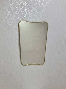 Moroccan Brass Wall Mirror – Irregular Handmade Mirror for Bathroom,
