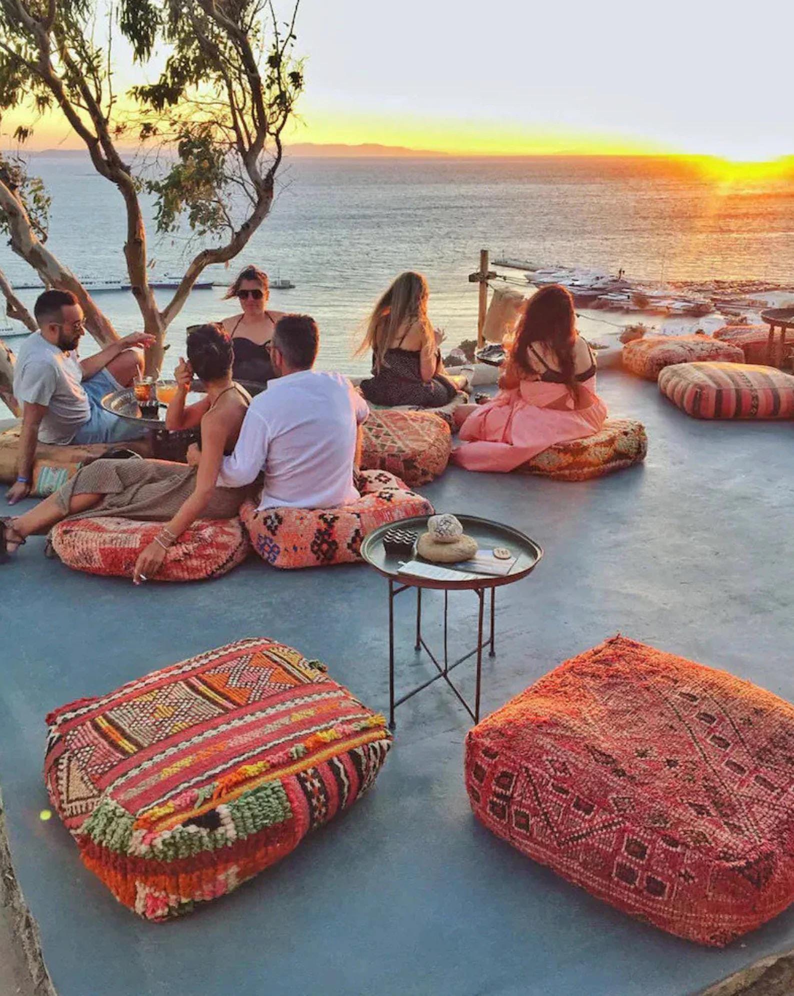 Moroccan Kilim Pouf Floor Pouf Vintage Moroccan Ottoman Square Pouf, Yoga Meditation Cushion, Outdoor colorful Kilim Pillows, Berber poufs