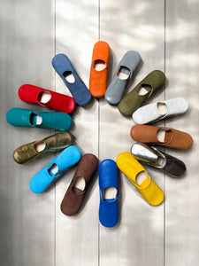 Moroccan Leather Slippers for Women – Handmade Babouches
