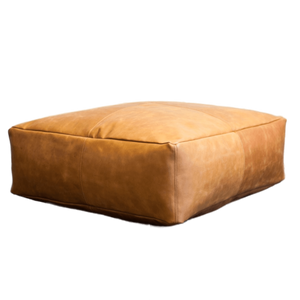 Leather Pouffe , ottoman square , home living furniture