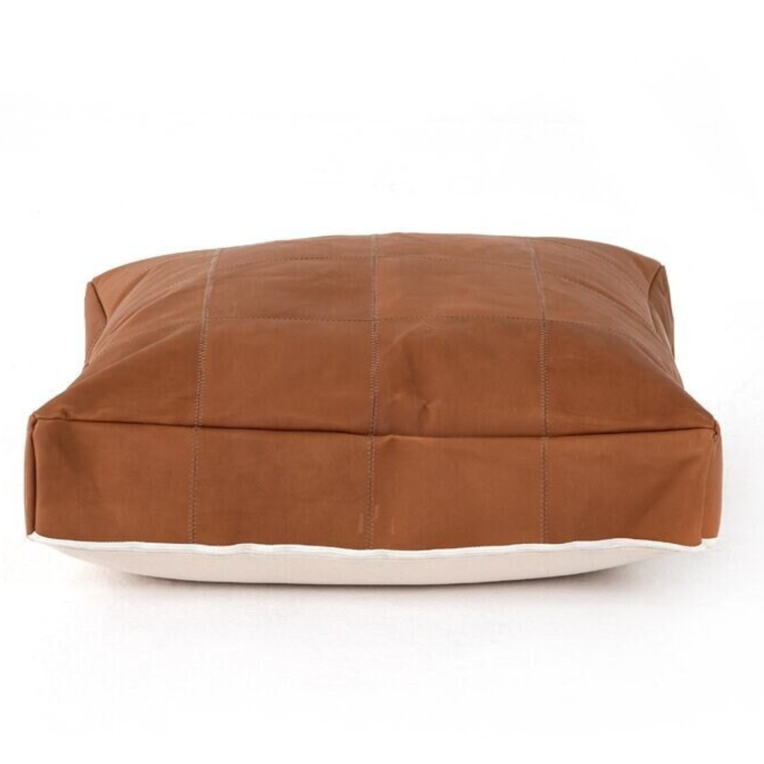 Square , Leather Pillow , Cover ,  Handmade