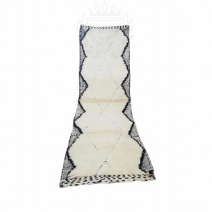Authentic Moroccan Runner Rug - Handmade Hallway Rug - Berber Runner