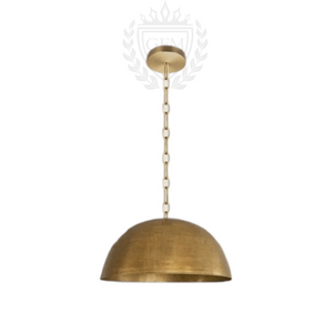 Pendant Light - Antique Brass Dome Pendant Oxide Brass Ceiling Light, Dome Brass Pendant Moroccan Pendant, Solid Brass