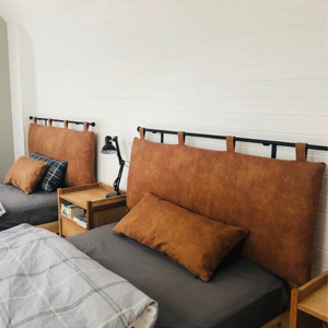 Genuine Leather Headboard Cover, Design of the Month, Wall Hanging Headboard Cushion Cover