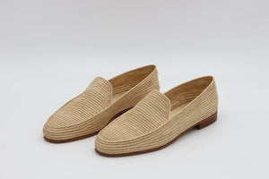 Handmade Raffia Loafers for Men – Moroccan Wedding Shoes