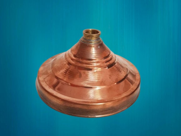 Unlacquered Copper Outdoor Shower Head – Finish Rain Shower for Garden, Pool, or Bathroom