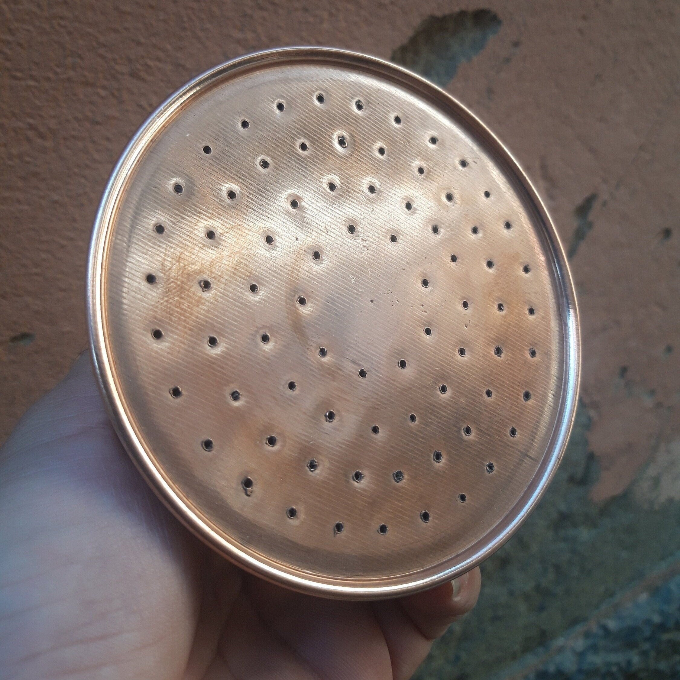 Handcrafted Copper Rain Shower Head – Outdoor & Indoor High-Pressure Unlacquered Finish (4"–8")
