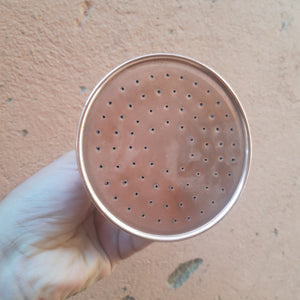 Handcrafted Copper Rain Shower Head – Outdoor & Indoor High-Pressure Unlacquered Finish (4"–8")