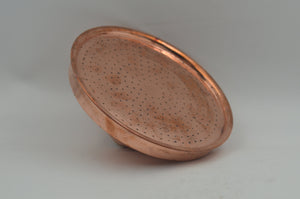 Unlacquered Copper Outdoor Shower Head – Finish Rain Shower for Garden, Pool, or Bathroom