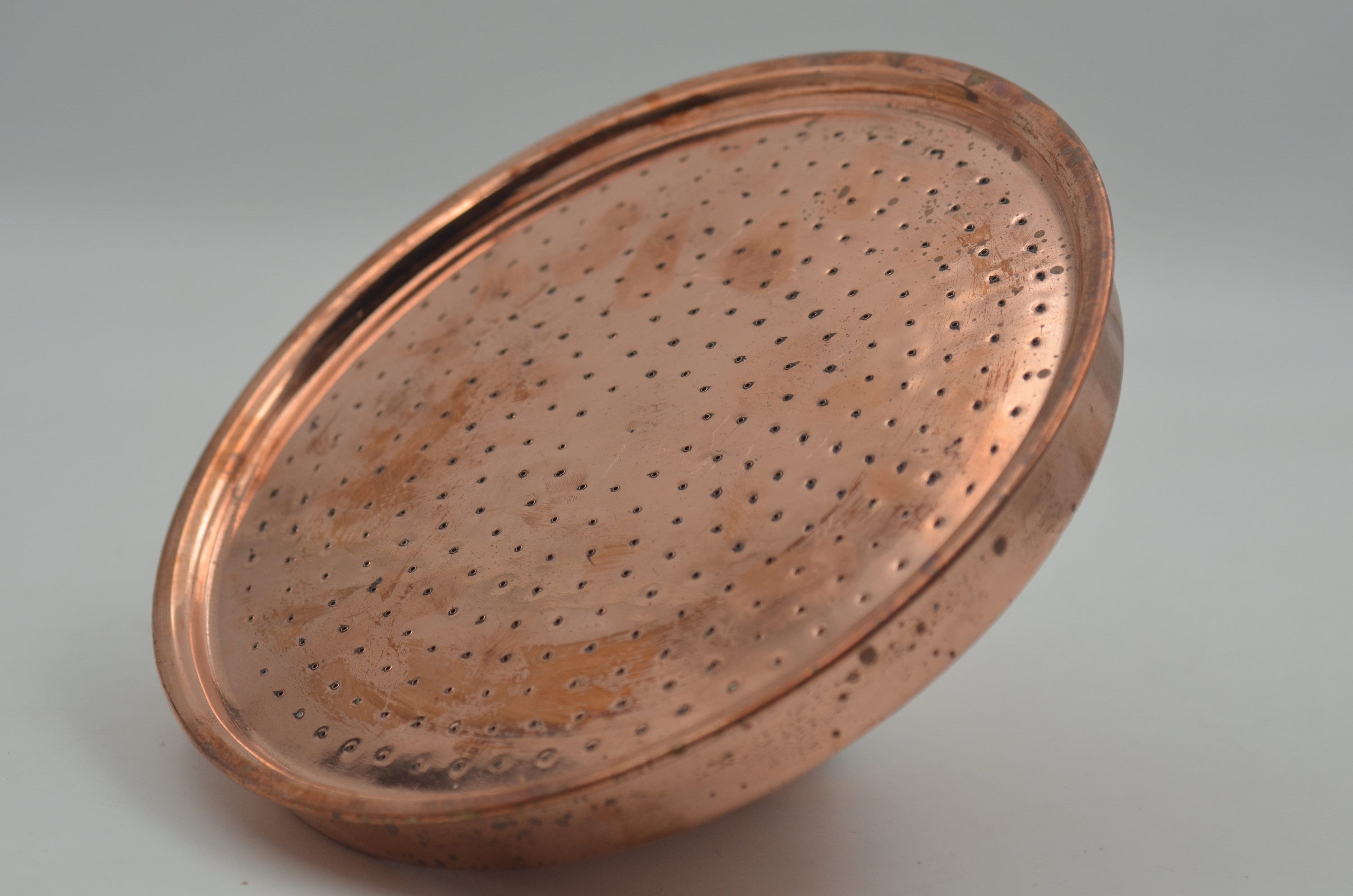 Unlacquered Copper Outdoor Shower Head – Finish Rain Shower for Garden, Pool, or Bathroom