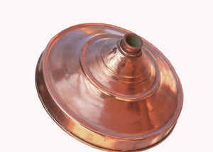 Copper Large Rain Shower Head, Copper Handcrafted Vintage Round Showerhead, Works Outdoor, Copper Shower head