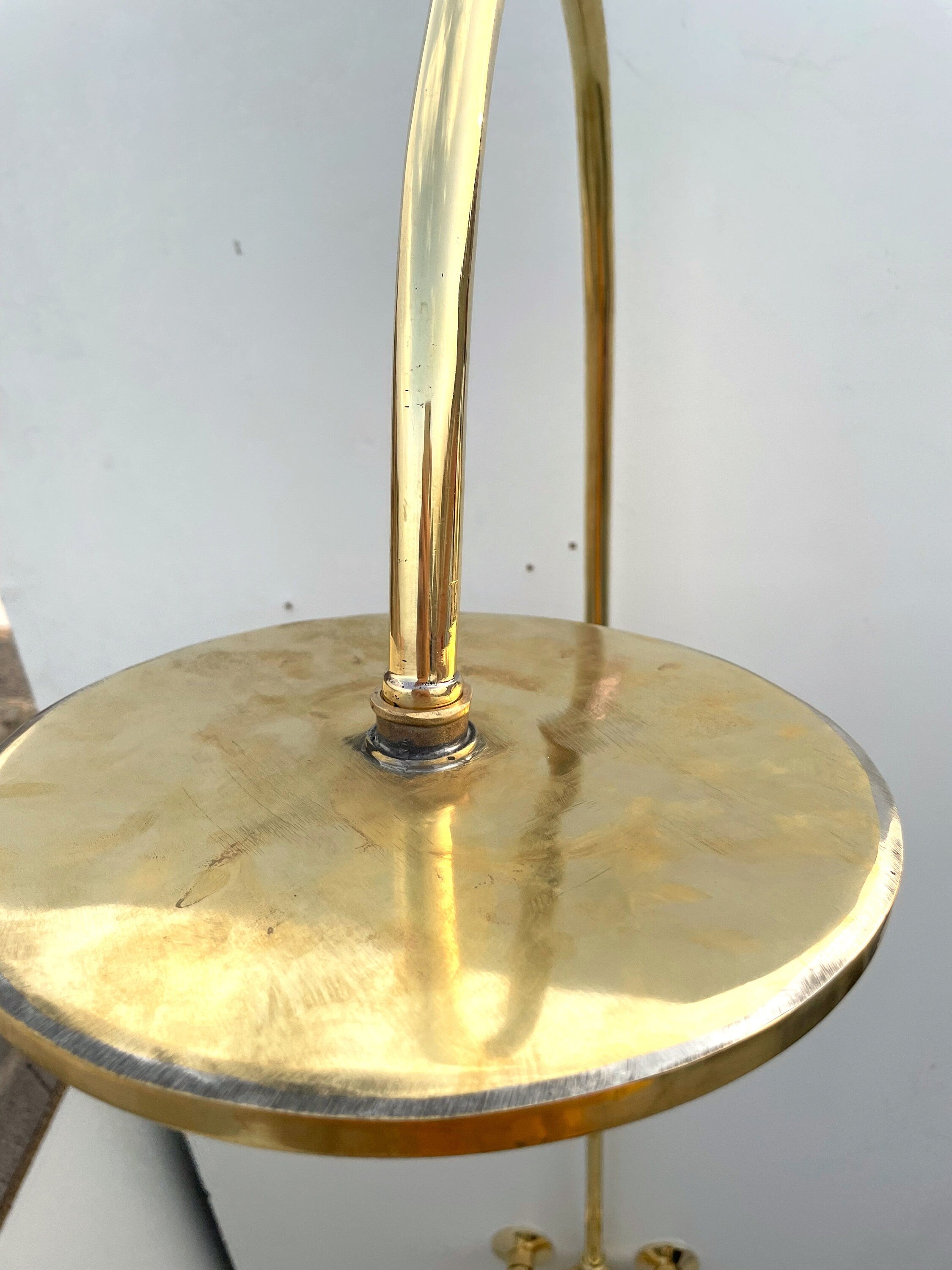 Shower System with Tub Filler & Vintage Shower Head | Handmade Moroccan Solid Brass