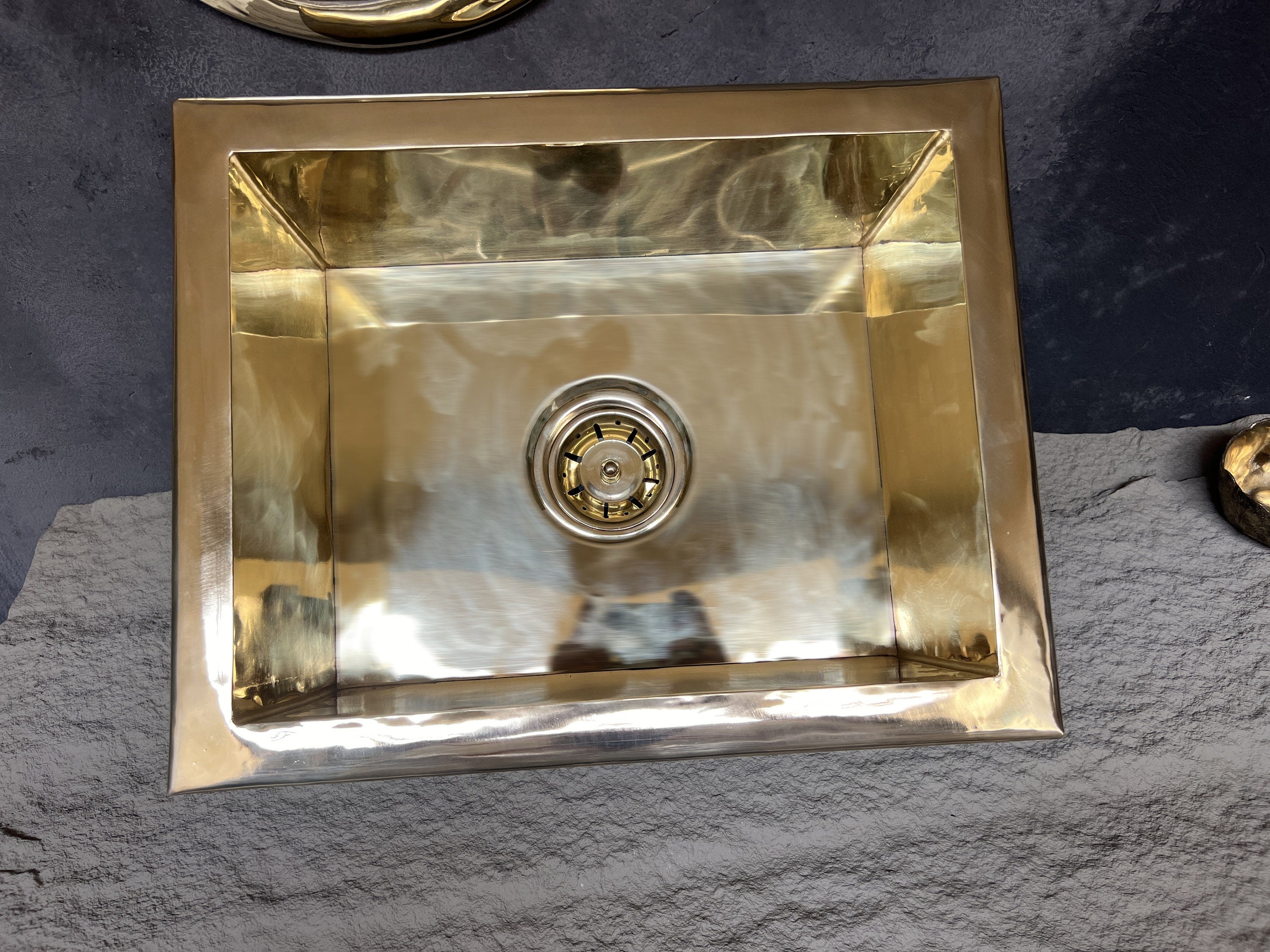 Unlacquered Brass Undermount Kitchen Sink, Island Brass kitchen Sink in Various Sizes