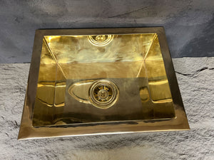 Unlacquered Brass Undermount Kitchen Sink, Island Brass kitchen Sink in Various Sizes