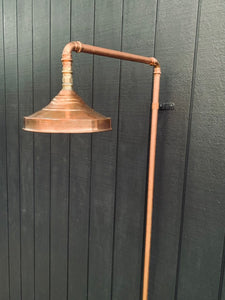 Copper Large Rain Shower Head, Copper Handcrafted Vintage Round Showerhead, Works Outdoor, Copper Shower head