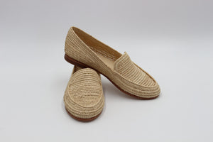 Handmade Moroccan Raffia Slippers for Women – Wedding Mules, Stylish Gift Idea, Natural Braided Design